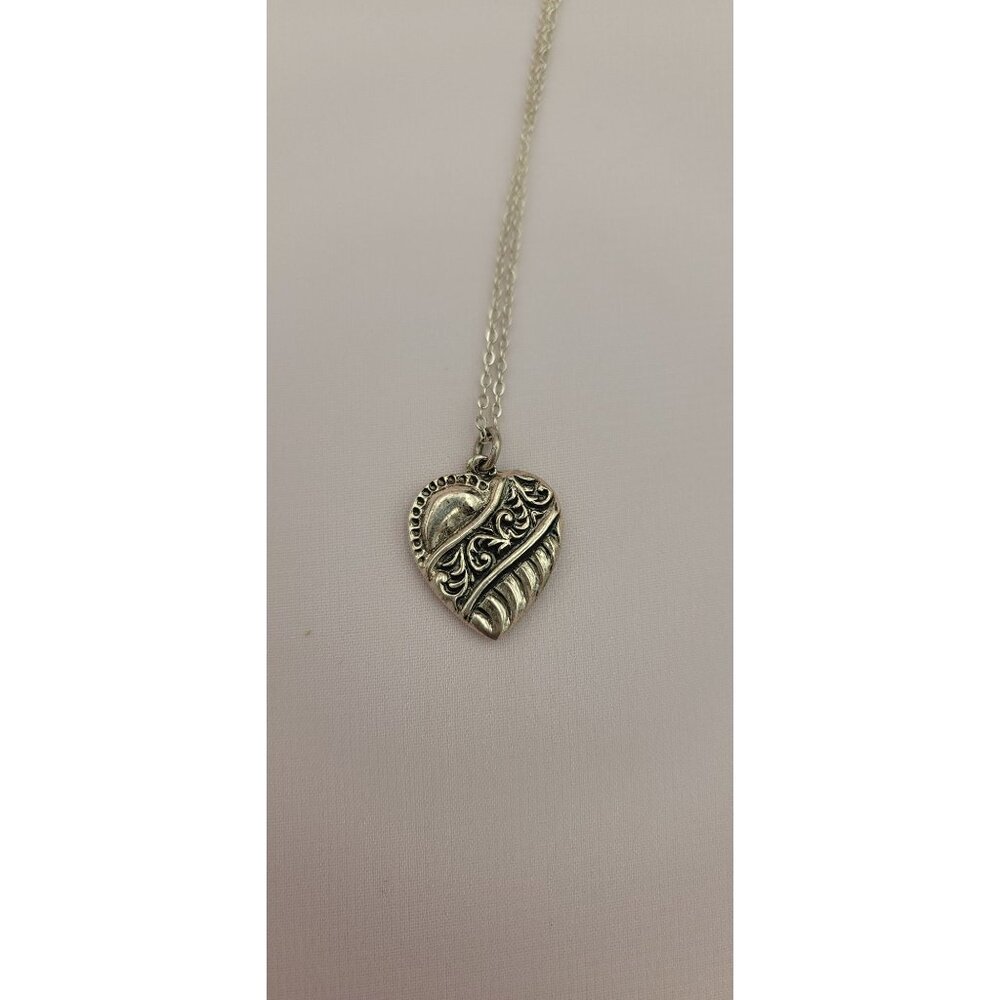 925 sterling silver heart necklace